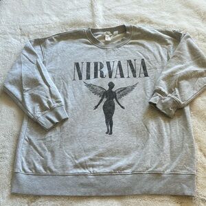 Like new oversized Nirvana crew